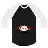 August Peeking Out Baby Boy in Spanish 3/4 Sleeve Shirt
