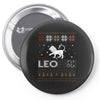 santa leo christmas ugly t shirts Pin-back button