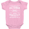 legends were born in october genuıne 1996 qualıty one kind of aged l Baby Bodysuit