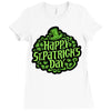 happy st. patrick's day Ladies Fitted T-Shirt