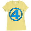 number 4 Ladies Fitted T-Shirt