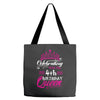 Celebrating With the 4th Birthday Queen Tote Bags