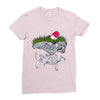 don't step on the grass Ladies Fitted T-Shirt