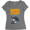 super chicken dinner Women's Triblend Scoop T-shirt