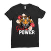 Girl Power White Write Ladies Fitted T-Shirt