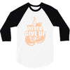 Never Give Up Uterine Cancer Awareness 3/4 Sleeve Shirt