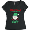 christmas baking team crew elf Women's Triblend Scoop T-shirt
