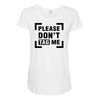 Please Don't Tag Me Maternity Scoop Neck T-shirt