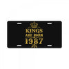 kings are born in 1987 License Plate