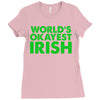 world's okayest irish Ladies Fitted T-Shirt