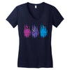 Colorful Cats Women's V-Neck T-Shirt