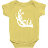 deer antler with buck forest Baby Bodysuit