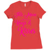 this mom hugs kiss es Ladies Fitted T-Shirt
