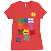 puzzled Ladies Fitted T-Shirt