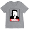 Kim Jong Un Boom Rocketman V-Neck Tee