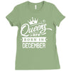 Queens Are Born In December Ladies Fitted T-Shirt