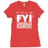 i use random sign language Ladies Fitted T-Shirt