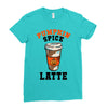 pumpkin space latte Ladies Fitted T-Shirt