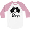 mickey mouse sexy dope 3/4 Sleeve Shirt