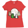 Monster porgs V1 Ladies Fitted T-Shirt
