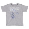 millennium falcon blueprint Toddler T-shirt