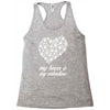 my boxer is my valentine Racerback Tank