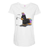hit me Maternity Scoop Neck T-shirt