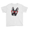 frenchie hipster Youth Tee