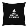 Bonfire Princess Throw Pillow