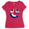 mod union jack, ideal gift, birthday present Women's Triblend Scoop T-shirt