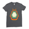 Totoro Retro Ladies Fitted T-Shirt