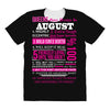 quens are born in august All Over Women's T-shirt
