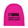 i think funny t shirt humor geek humor smart tee s 3xl Baby Beanies