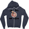 mo money mo pizzas 1 Zipper Hoodie