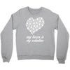 my boxer is my valentine Crewneck Sweatshirt