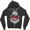 bad cat   gatos locos Zipper Hoodie