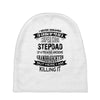 Super Cool Stepdad Of A Freaking Awesome Granddaughter Baby Beanies