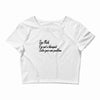 dear math, i'm not your therapist t shirt Crop Top