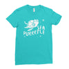 sea turtle cat Ladies Fitted T-Shirt