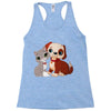 nice cat and dog Racerback Tank