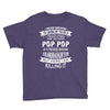 Super Cool Pop Pop Of A Freaking Awesome Granddaughter Youth Tee