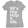 90's hip hop music Ladies Fitted T-Shirt