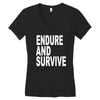 endure survive Women's V-Neck T-Shirt