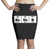 elements of bacon t shirt Pencil Skirts