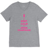 keep calm and drink champagne V-Neck Tee