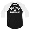 seattle vs everybody 3/4 Sleeve Shirt