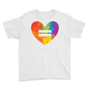 Rainbow Equality Heart Youth Tee