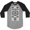 rude remote control, ideal funny birthday gift or present 3/4 Sleeve Shirt