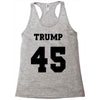 Trump 45 jersey number Racerback Tank