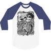 boombox skull 3/4 Sleeve Shirt